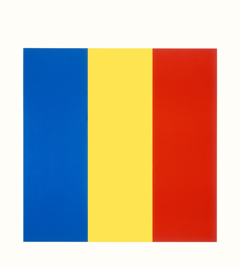 Blue Yellow Red 1990, lithograph on Rives BFK paper edition of 80, this edition AP XI 101 x 98.3 cm (framed size) Provenance: from the collection of Ellsworth Kelly